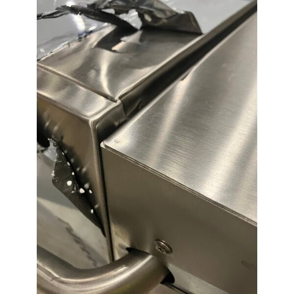 Scratch and Dent MainStreet Equipment HTDT Single Rack High-Temperature Door-Type Dish Machine with Booster Heater - 208-240V, 3 Phase