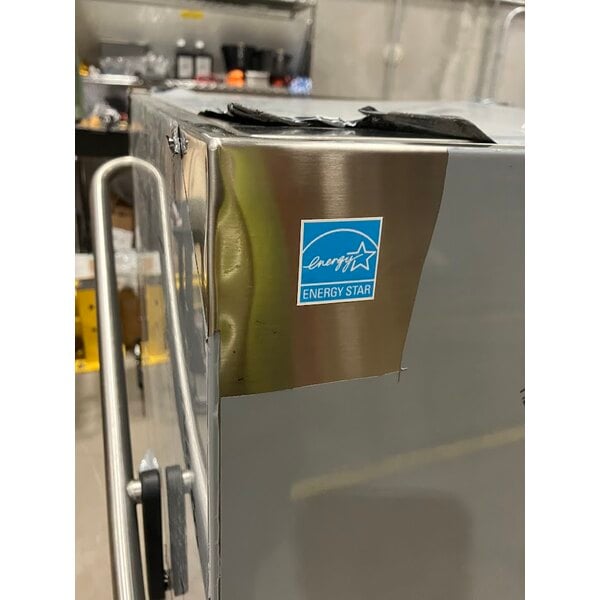 Scratch and Dent MainStreet Equipment HTDT Single Rack High-Temperature Door-Type Dish Machine with Booster Heater - 208-240V, 3 Phase