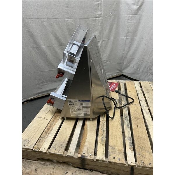 Scratch and Dent Estella EDS12D 12" Countertop Two Stage Dough Sheeter - 120V, 1/2 HP