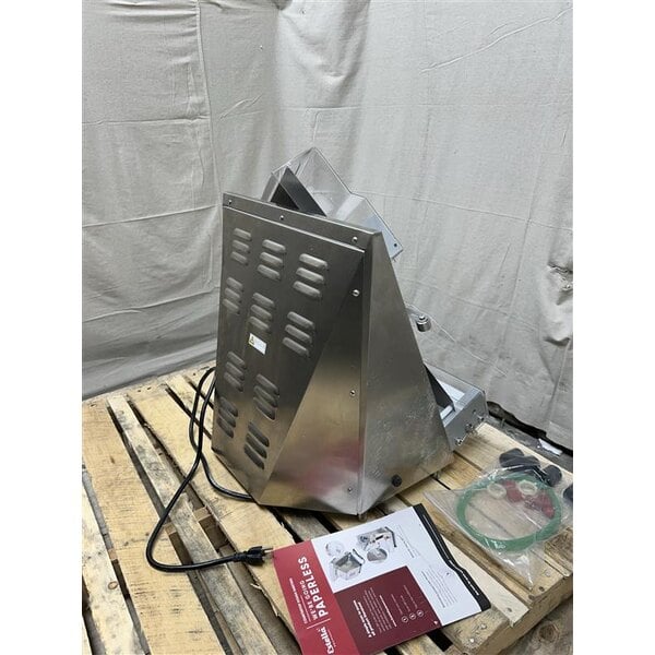 Scratch and Dent Estella EDS12D 12" Countertop Two Stage Dough Sheeter - 120V, 1/2 HP