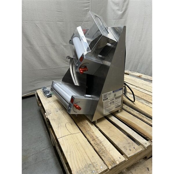 Scratch and Dent Estella EDS12D 12" Countertop Two Stage Dough Sheeter - 120V, 1/2 HP
