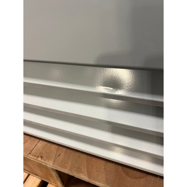Scratch and Dent Avantco GDC-69-HC 78 1/4" White Swing Glass Door Merchandiser Refrigerator with LED Lighting