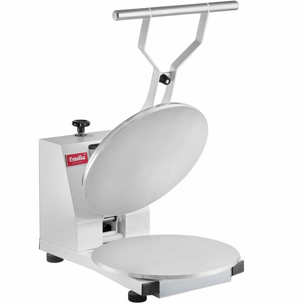 Scratch and Dent Estella DPC18P 18" Manual Clamshell Pizza Dough Press - 120V, 1200W