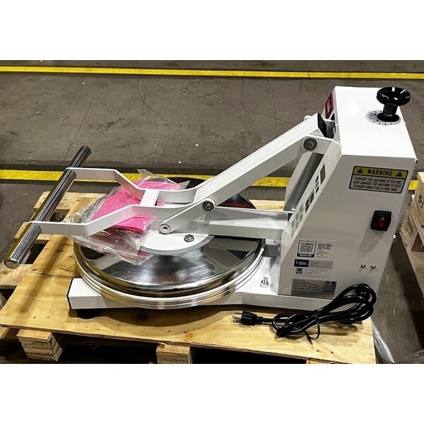 Scratch and Dent Estella DPC18P 18" Manual Clamshell Pizza Dough Press - 120V, 1200W