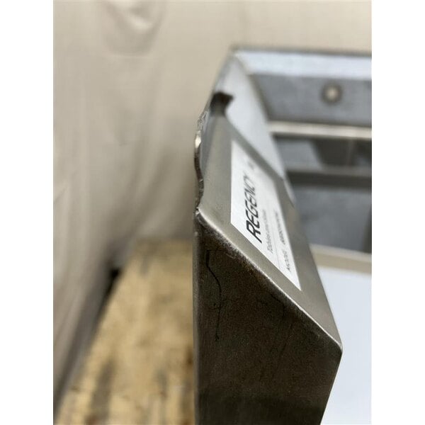 Scratch and Dent Regency 44 1/2" Three Compartment Commercial Corner Sink with Two 14" Drainboards