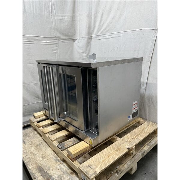 Scratch and Dent Cooking Performance Group FECD-100-C Single Deck Standard Depth Full Size Electric Convection Oven- 208V, 3 Phase, 11 kW