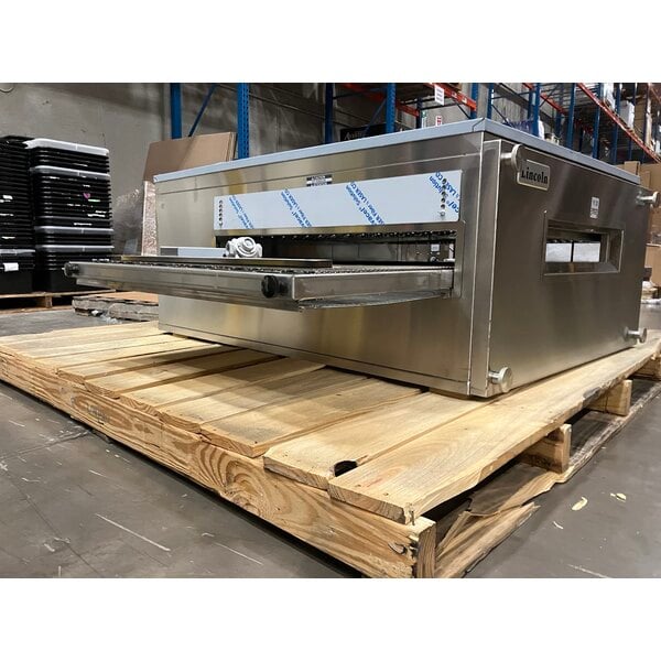 Scratch and Dent Lincoln 3240-000-N-K2302 Impinger 3240 Series FastBake Natural Gas Conveyor Oven, Bidirectional Operation - 115,000 BTU
