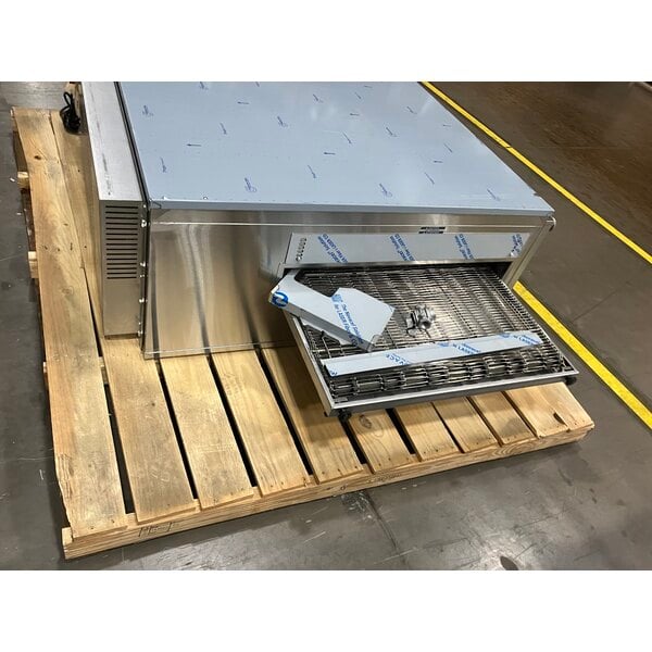 Scratch and Dent Lincoln 3240-000-N-K2302 Impinger 3240 Series FastBake Natural Gas Conveyor Oven, Bidirectional Operation - 115,000 BTU