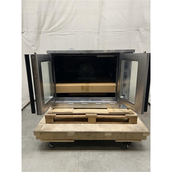 Scratch and Dent Cooking Performance Group FECD-100-C Single Deck Standard Depth Full Size Electric Convection Oven- 208V, 3 Phase, 11 kW
