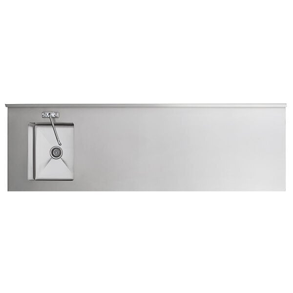 Scratch and Dent Regency 30" x 96" 16 Gauge Stainless Steel Work Table with Left Sink, Faucet, and Cross Bracing