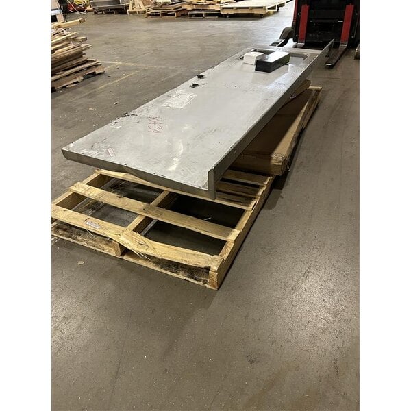 Scratch and Dent Regency 30" x 96" 16 Gauge Stainless Steel Work Table with Left Sink, Faucet, and Cross Bracing