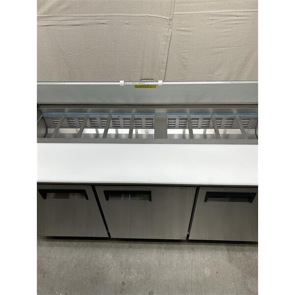 Scratch and Dent Avantco APT-71-HC 70" 3 Door Refrigerated Sandwich Prep Table