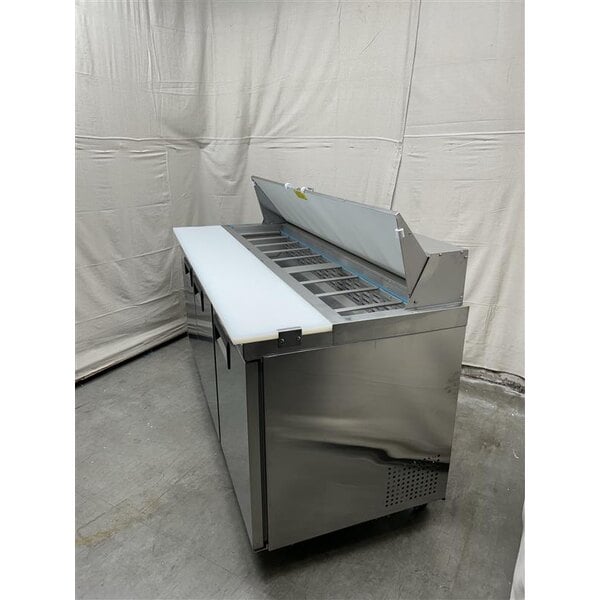 Scratch and Dent Avantco APT-71-HC 70" 3 Door Refrigerated Sandwich Prep Table