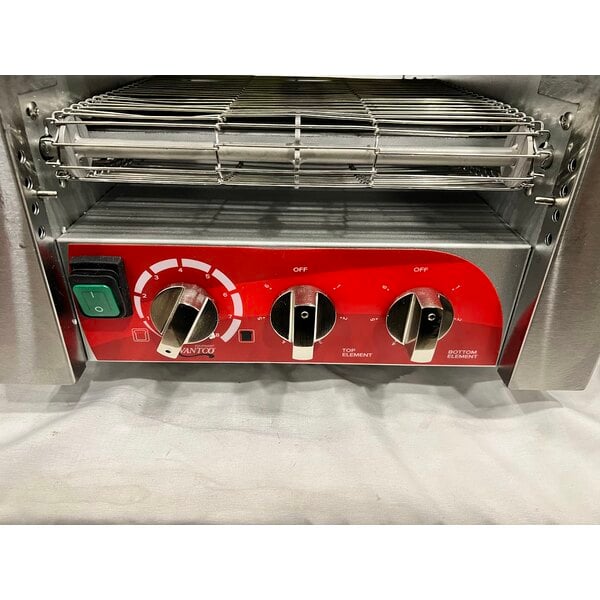 Scratch and Dent Avantco T3300B Commercial 10" Wide Conveyor Toaster with 3" Opening - 208V, 3300W, 800 Slices per Hour