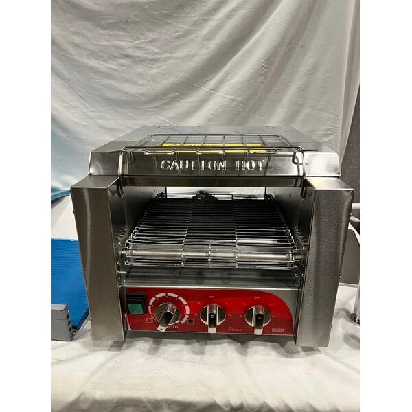 Scratch and Dent Avantco T3300B Commercial 10" Wide Conveyor Toaster with 3" Opening - 208V, 3300W, 800 Slices per Hour