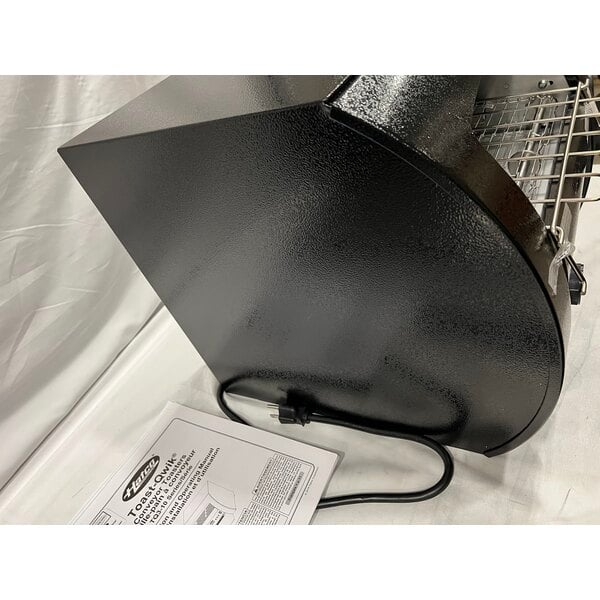 Scratch and Dent Hatco TQ3-10 Toast Qwik Black One or Two Side Conveyor Toaster with 2" Opening - 120V, 1780W