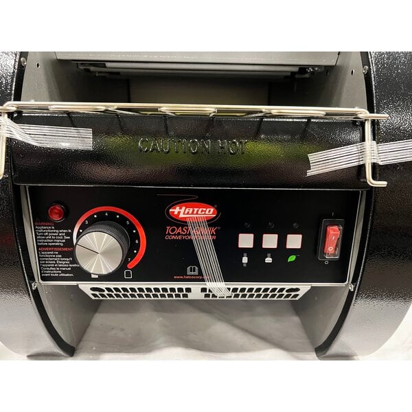Scratch and Dent Hatco TQ3-10 Toast Qwik Black One or Two Side Conveyor Toaster with 2" Opening - 120V, 1780W