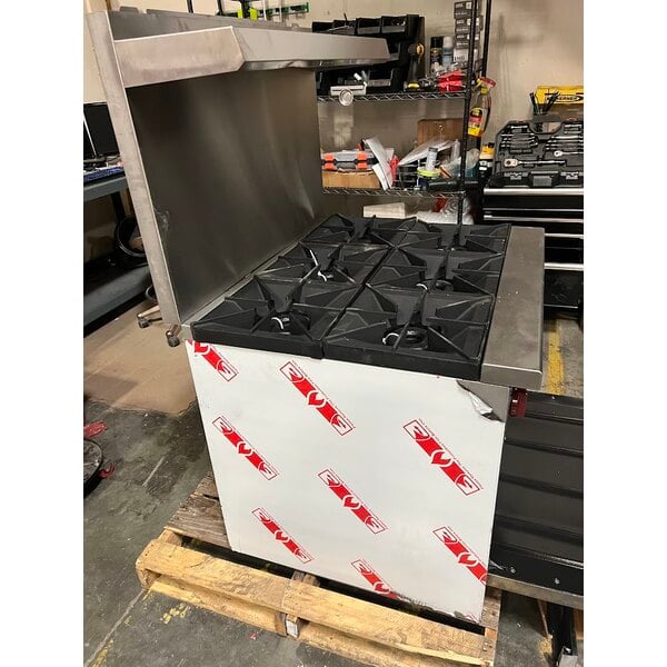 Scratch and Dent Vulcan SX36-6BN SX Series Natural Gas 6 Burner 36" Range with Standard Oven - 198,000 BTU