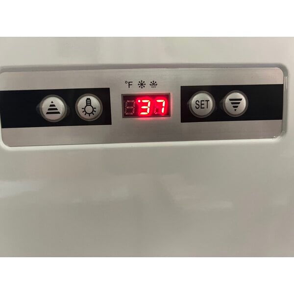 Scratch and Dent Avantco GD4C-15-HC White 4-Sided Glass Refrigerated Display Case