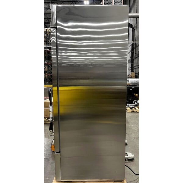 Scratch and Dent Avantco SS-3F-HC 81 5/16" Stainless Steel Solid Door Reach-In Freezer