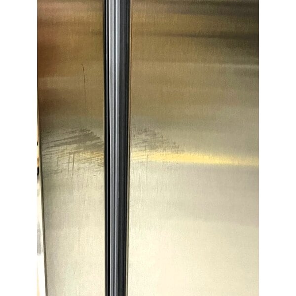 Scratch and Dent Avantco SS-3F-HC 81 5/16" Stainless Steel Solid Door Reach-In Freezer
