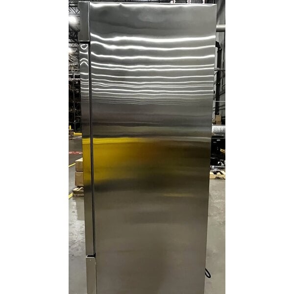 Scratch and Dent Avantco SS-3F-HC 81 5/16" Stainless Steel Solid Door Reach-In Freezer