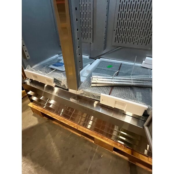 Scratch and Dent Avantco SS-3F-HC 81 5/16" Stainless Steel Solid Door Reach-In Freezer