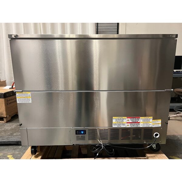 Scratch and Dent Beverage-Air ST49HC-S 49" Stainless Steel 2-Sided Cold Wall Milk Cooler