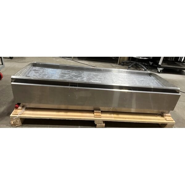 Scratch and Dent Cooking Performance Group GT-CPG-60-NL 60" Gas Countertop Griddle with Thermostatic Controls - 150,000 BTU
