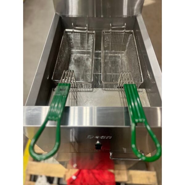 Scratch and Dent Dean by Frymaster SR114E Super Runner Economy 40 lb. Electric Floor Fryer - 208V, 1 Phase