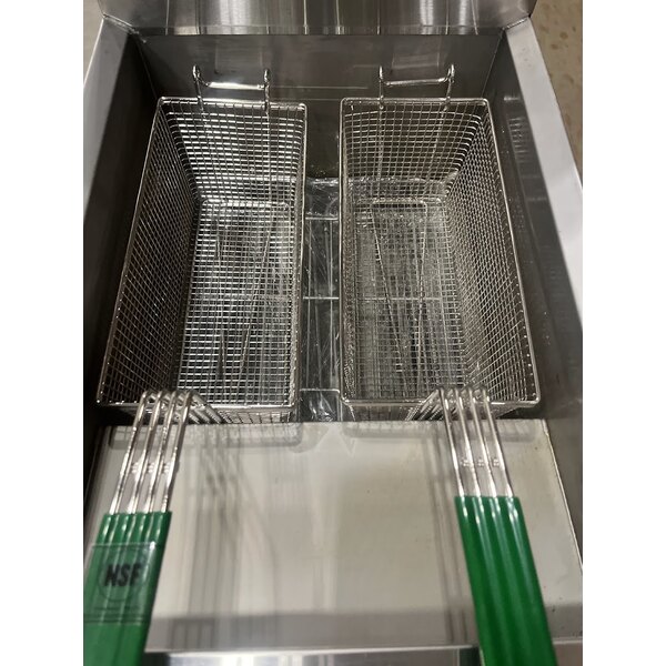 Scratch and Dent Dean by Frymaster SR114E Super Runner Economy 40 lb. Electric Floor Fryer - 208V, 1 Phase
