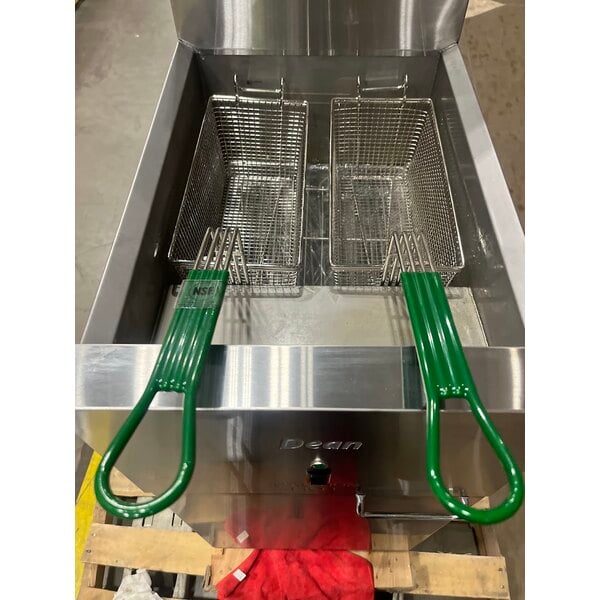 Scratch and Dent Dean by Frymaster SR114E Super Runner Economy 40 lb. Electric Floor Fryer - 208V, 1 Phase
