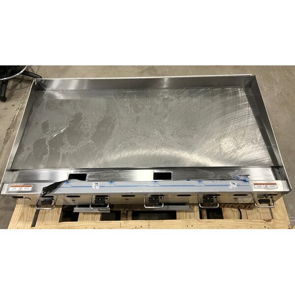 Scratch and Dent Wolf by Vulcan AGM60-LP Liquid Propane 60" Heavy-Duty Gas Countertop Griddle with Manual Controls - 135,000 BTU