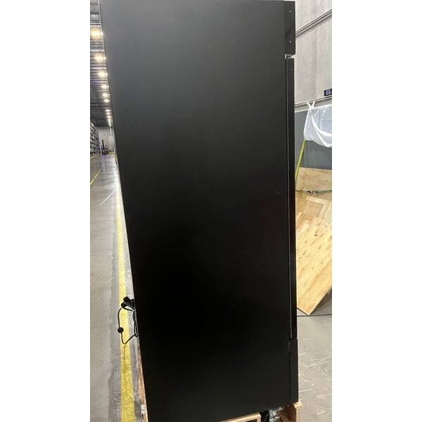 Scratch and Dent Avantco GD-ICE-49F 53" Black Indoor Glass Door Ice Merchandiser