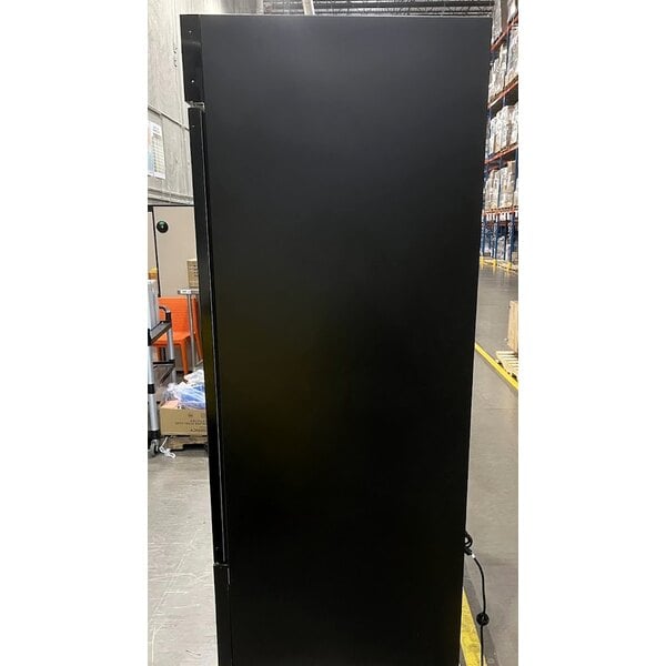 Scratch and Dent Avantco GD-ICE-49F 53" Black Indoor Glass Door Ice Merchandiser