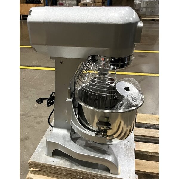 Scratch and Dent MainStreet Equipment CMIX20 20 Qt. Planetary Stand Mixer with Guard & Standard Accessories - 120V, 1 1/2 hp