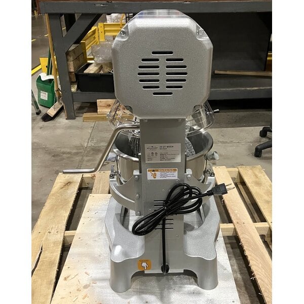 Scratch and Dent MainStreet Equipment CMIX20 20 Qt. Planetary Stand Mixer with Guard & Standard Accessories - 120V, 1 1/2 hp
