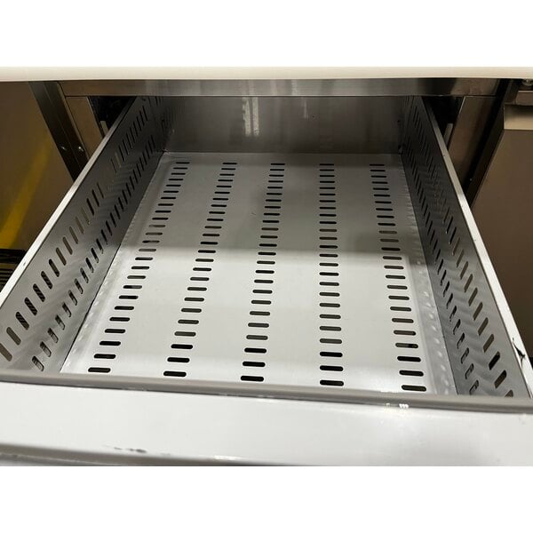 Scratch and Dent Avantco SSPPT-3I 94" 2 Door Refrigerated Pizza Prep Table with 2 Drawers