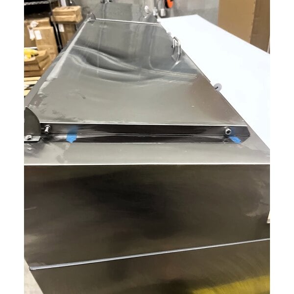Scratch and Dent Avantco SSPPT-3I 94" 2 Door Refrigerated Pizza Prep Table with 2 Drawers