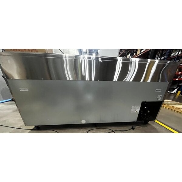 Scratch and Dent Avantco SSPPT-3I 94" 2 Door Refrigerated Pizza Prep Table with 2 Drawers