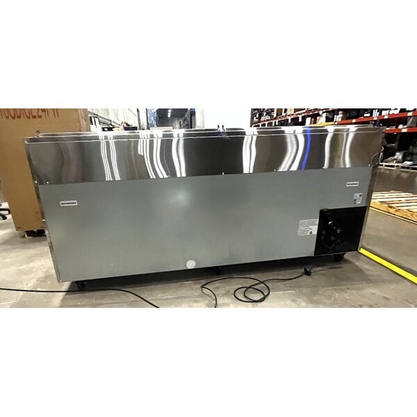 Scratch and Dent Avantco SSPPT-3I 94" 2 Door Refrigerated Pizza Prep Table with 2 Drawers