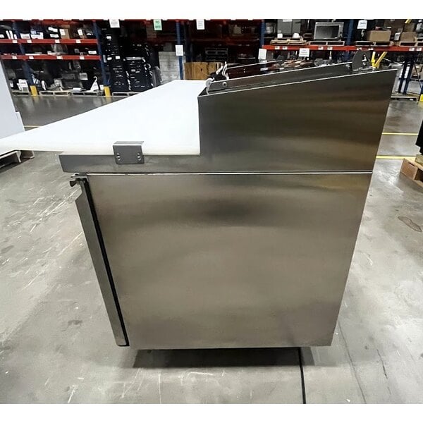 Scratch and Dent Avantco SSPPT-3I 94" 2 Door Refrigerated Pizza Prep Table with 2 Drawers