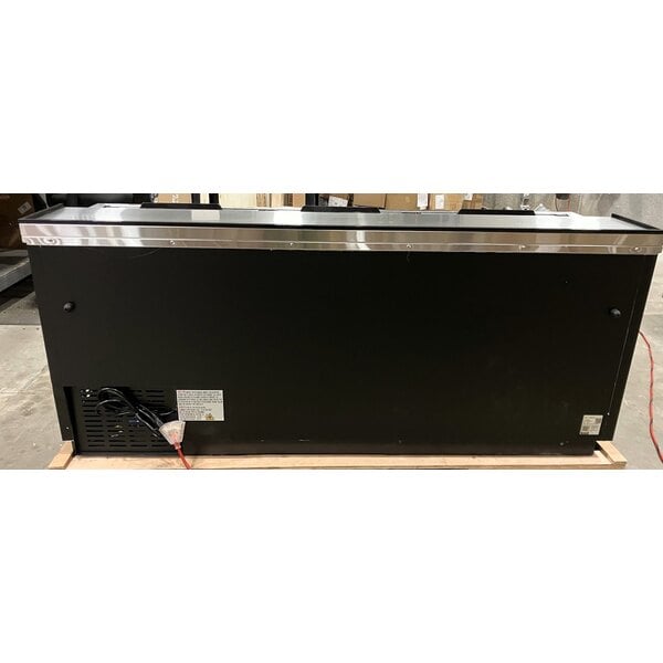 Scratch and Dent Avantco HBB-80-HC 80" Black Horizontal Bottle Cooler