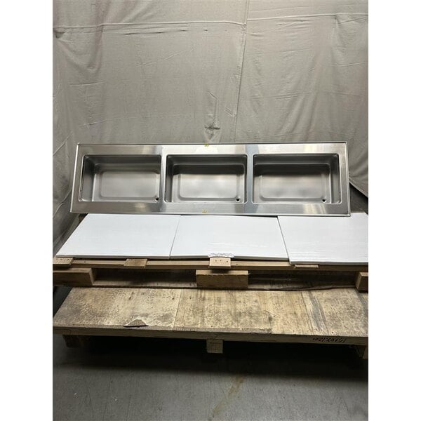 Scratch and Dent Vollrath 3664820 Modular Drop In Three Compartment Short Side Hot Food Well with Thermostatic Controls and Manifold Drain - 208/240V, 3000W