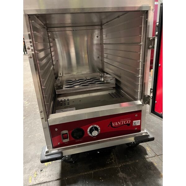 Scratch and Dent Avantco HTIS-1812 Undercounter Half Size Insulated Heated Holding Cabinet with Solid Door - 120V