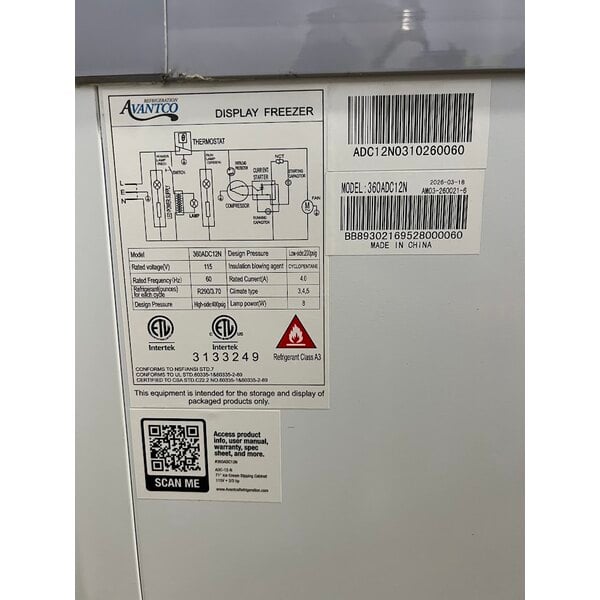 Scratch and Dent Avantco ADC-12-N 71" Customizable Ice Cream Dipping Cabinet