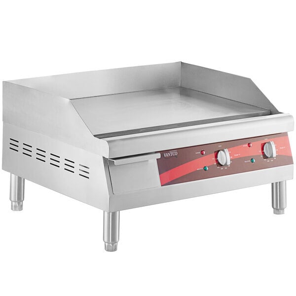 Scratch and Dent Avantco EG24N 24" Electric Countertop Griddle - 208/240V, 2675W-3560W