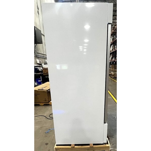 Scratch and Dent MainStreet Equipment GMC-49 52 3/4" White Swing Glass Door Merchandiser Refrigerator - 120V