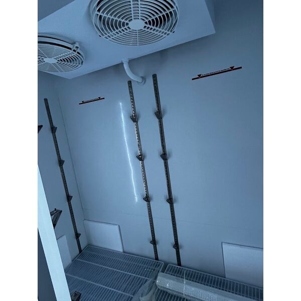 Scratch and Dent MainStreet Equipment GMC-49 52 3/4" White Swing Glass Door Merchandiser Refrigerator - 120V