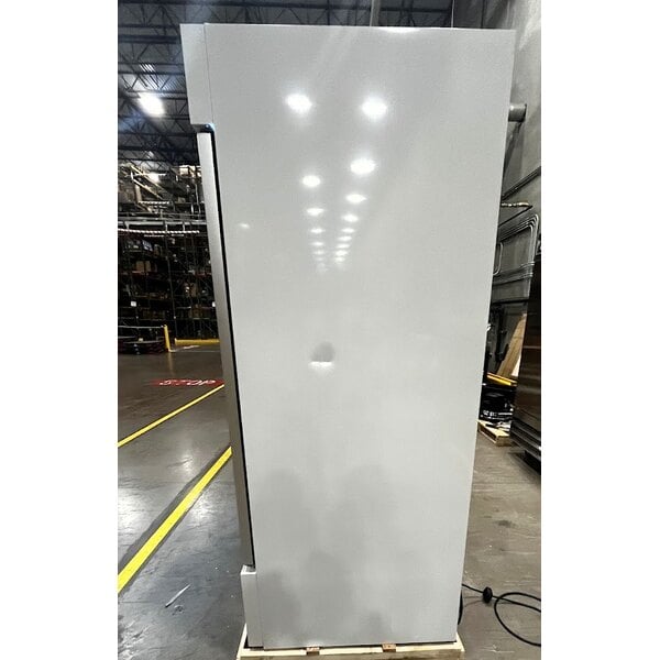 Scratch and Dent MainStreet Equipment GMC-49 52 3/4" White Swing Glass Door Merchandiser Refrigerator - 120V